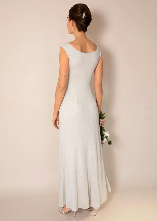 Alie Street London Cruise Cowl Neck Maxi Dress (Moonstone Shimmer)