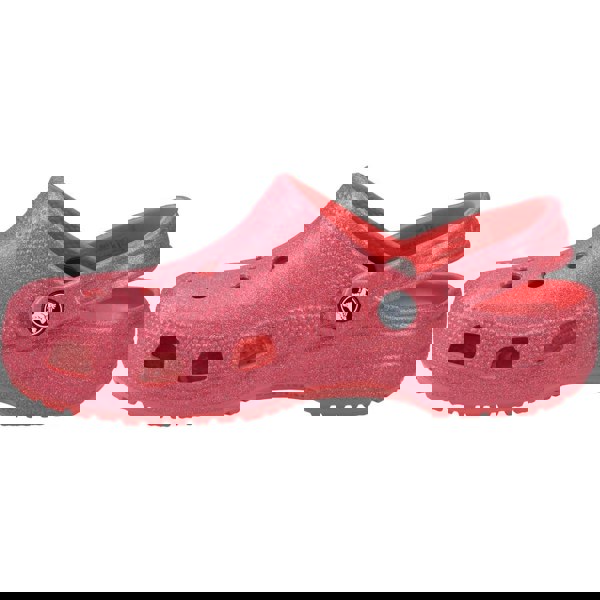 Crocs Classic Glitter Clog Unisex - Cherry Red