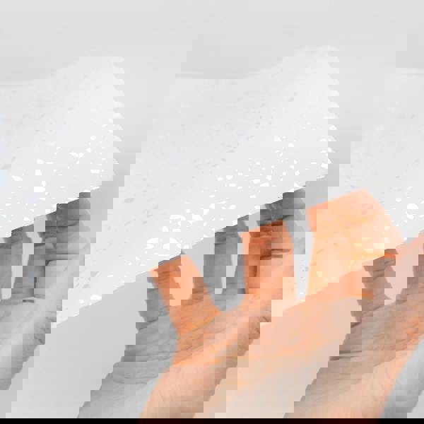 WT1604 - Terrazzo Holographic Glitter White Wall Tile Sticker Set - 15cm (6inch) - 24pcs one pack