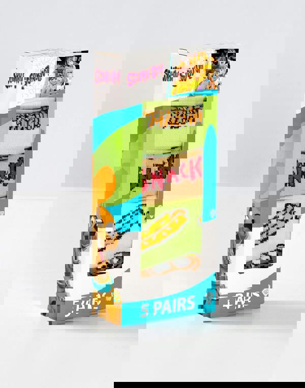 Scooby Doo Unisex Kids Multicoloured Character Calf Socks Set of 5