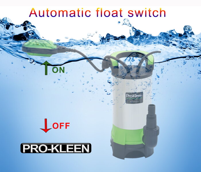 Mylek Pro-Kleen Submersible Water Pump Electric 1100W Stainless Steel with 5m Heavy Duty Hose