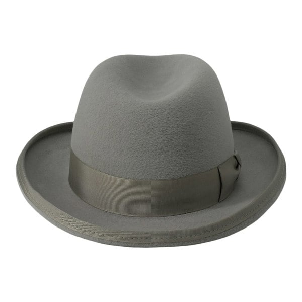 Gamble & Gunn Luxury Grey Fur Felt Homburg