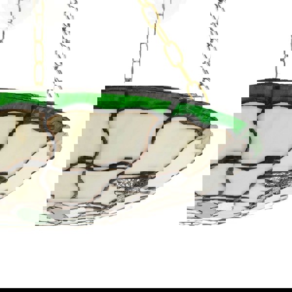 Traditional Butterfly Tiffany Glass Green Pendant Lighting Shade Image 3