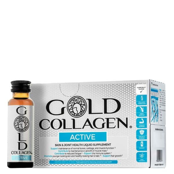 Gold Collagen Liquid Supplement Active Skin & Joint Health Liquid Supplement 10 x 50ml