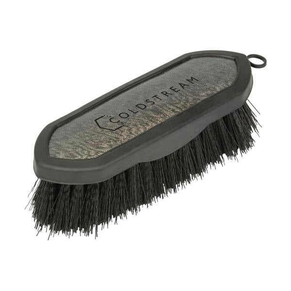 Coldstream Shine Horse Dandy Brush - Black/Silver - 