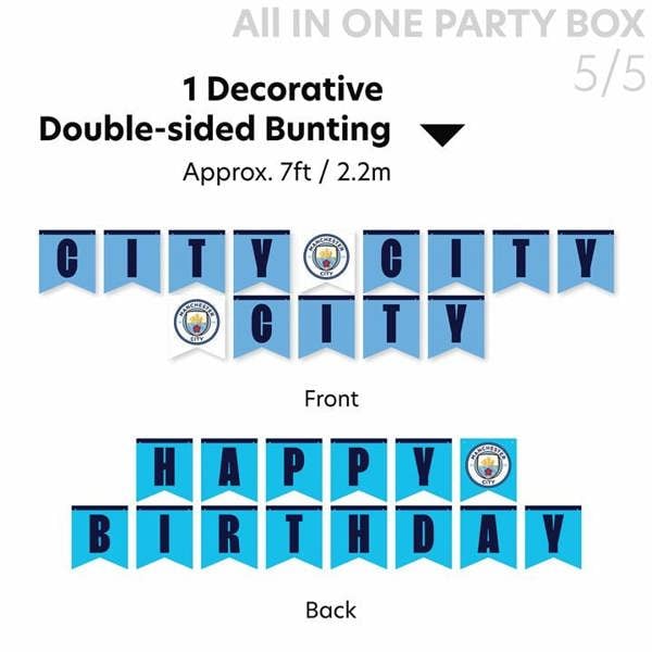 Manchester City FC All in One Party Box Set, Kitchen Accessories, Sports, Gift