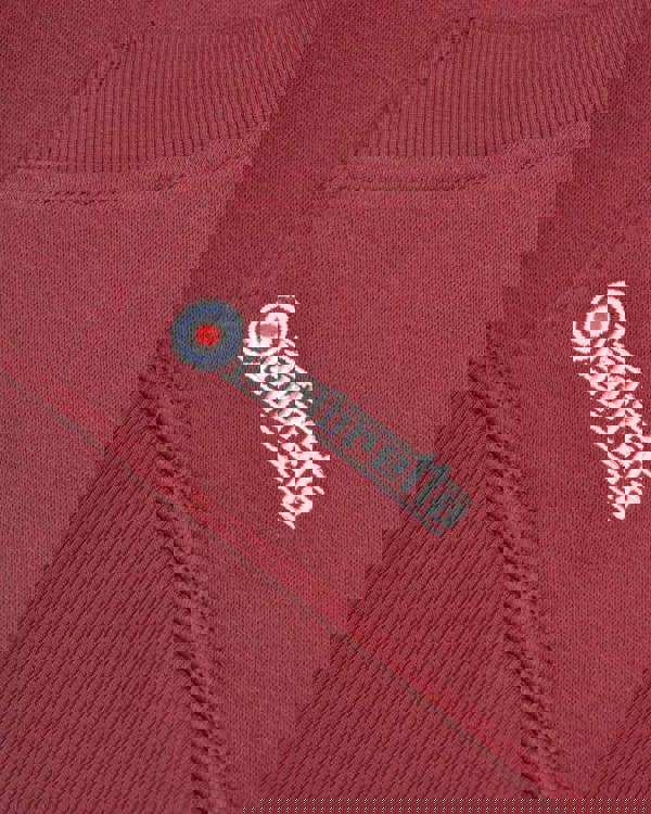 Lambretta Mens Contrast Pull Over Classic Target Hooded Hoodie