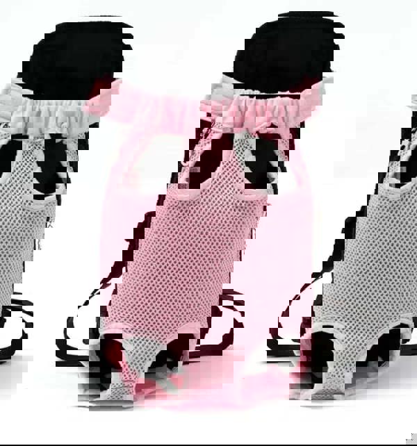 Anywags Anypet Pet Carrier Medium Pink Denim Backpack for Outdoor Travel With Front Pocket for Medium Size Pets