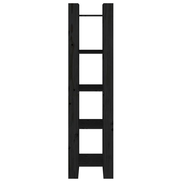 Berkfield Book Cabinet/Room Divider Black 41x35x160 cm Solid Wood Pine