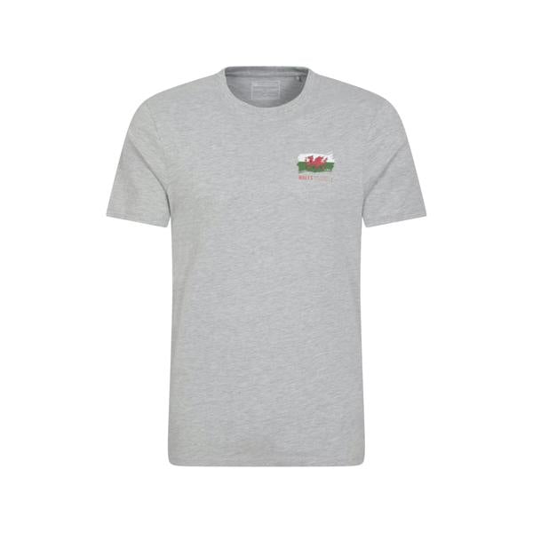 Mountain Warehouse Mens Wales Graphic T-Shirt - Grey - 
