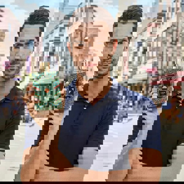 Anfar Meditation 80ml Extrait de Parfum held by man casually