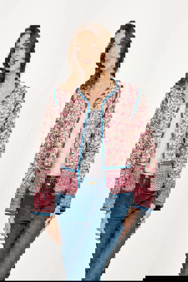 Mudflower Reversible Paisley Quilted Jacket