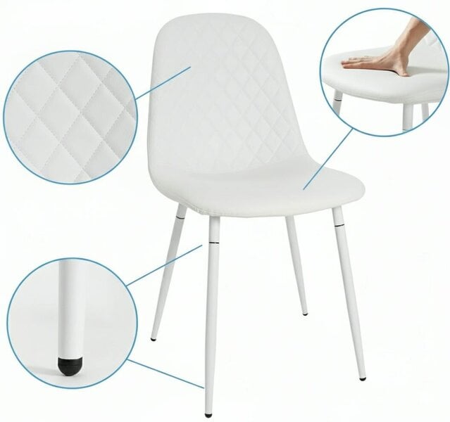 Kosy Koala Dining Table Set Oak Effect Table With 4 White Chairs And Bench Dining Room Furniture