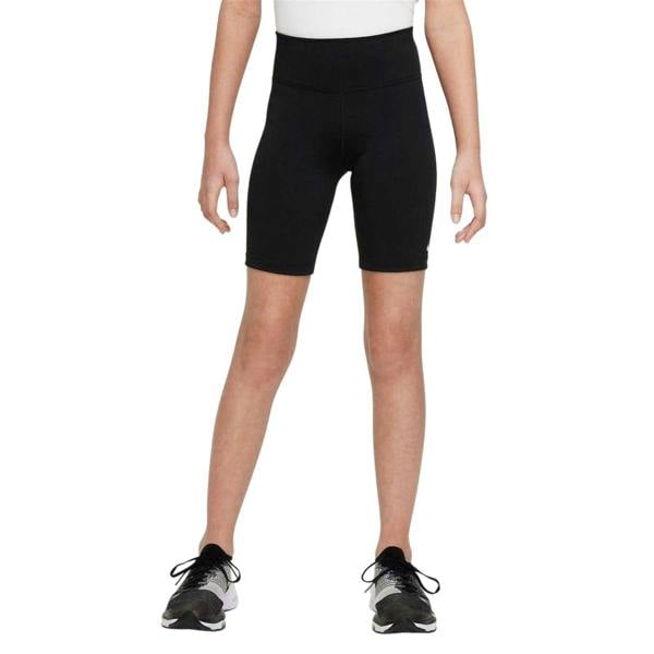 Nike Girls Sportswear Tight Biker Shorts - Black/White - 