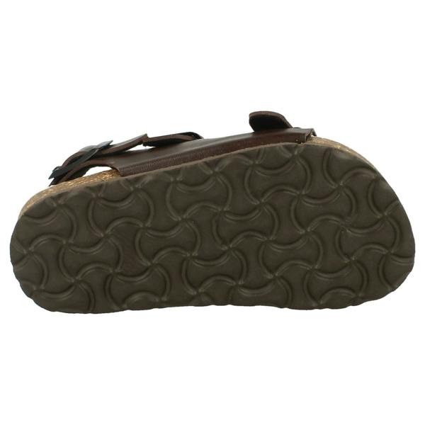 JC Dees Boys JCDees Flat Footbed 2 Buckle Strap Mule Sandal