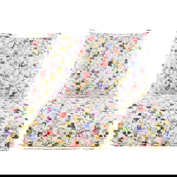 Belle & Boo Garden Friends Reversible Cotton Duvet Cover Set White