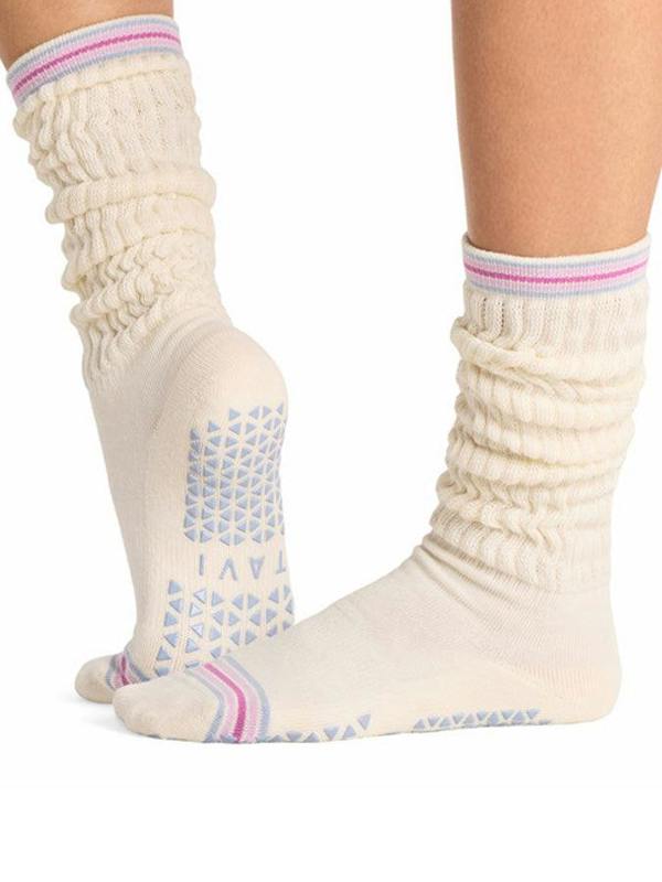 Tavi Stacy Grip Socks - Coconut Sky Spell