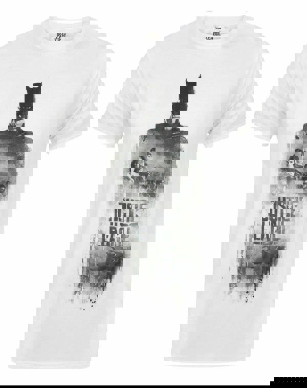 DC Comics Mens White Justice League Short Sleeved T-Shirt