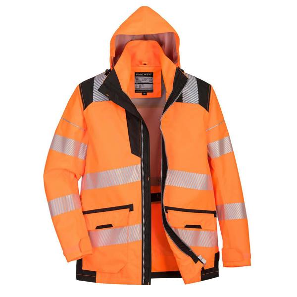 PW3 Hi-Vis Breathable 5-in-1 Jacket Portwest
