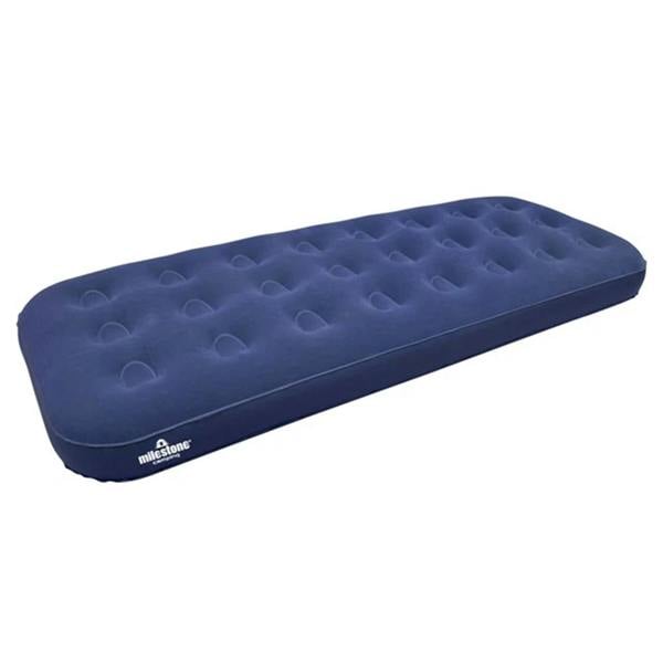 Dragodirect Single Inflatable Flocked Airbed for Home And Camping