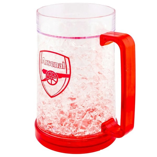 Arsenal FC Crest Freezer Tankard - Red/Clear