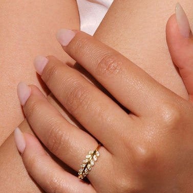 Gold Trip Sparkling Heather Ring