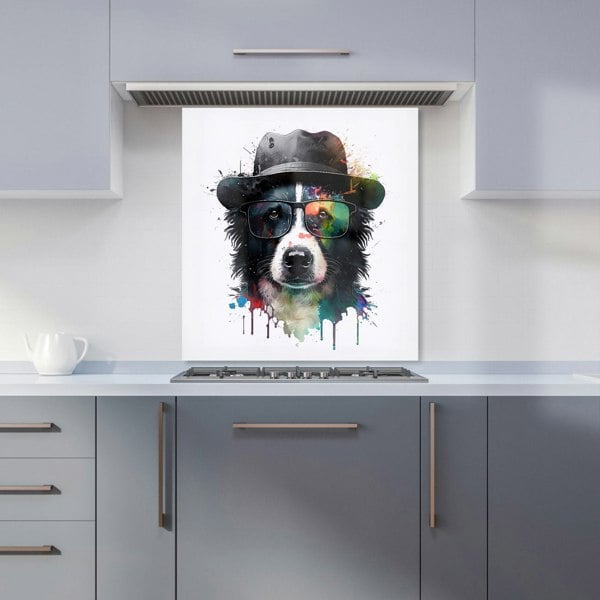 Warren Reed - Designer Border Collie Dog Splashart Kitchen Splashback