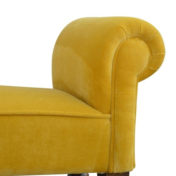 Artisan Furniture Mustard Velvet Bench