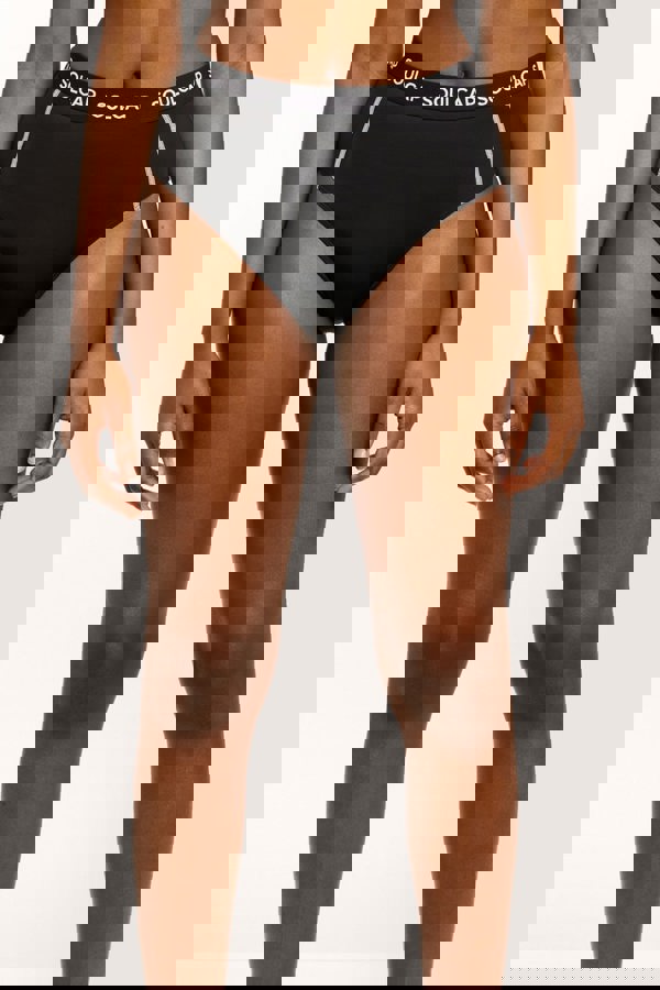 SOUL CAP Women's High-Waisted Bikini Bottoms