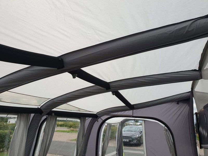 An image of the beams on the inside of the View 420 Caravan Inflatable Porch Awning With Porch Extension from OLPRO.