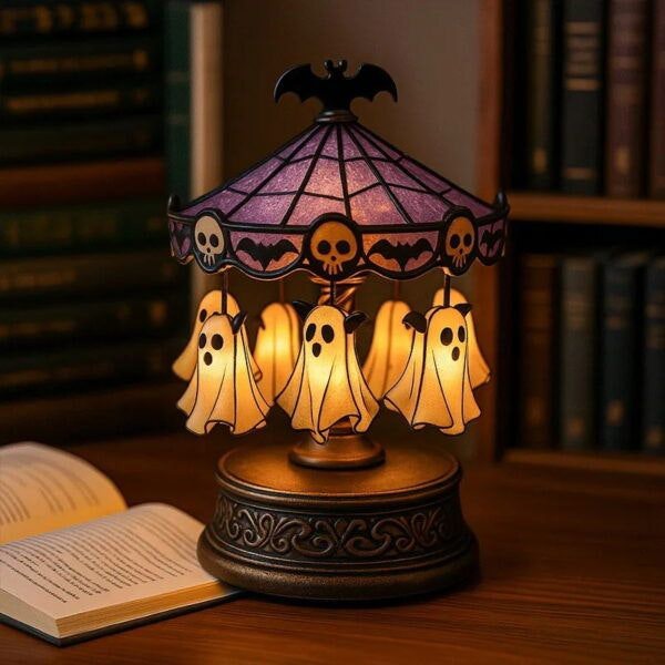 Leaper Halloween Resin Ghost Carousel Light
