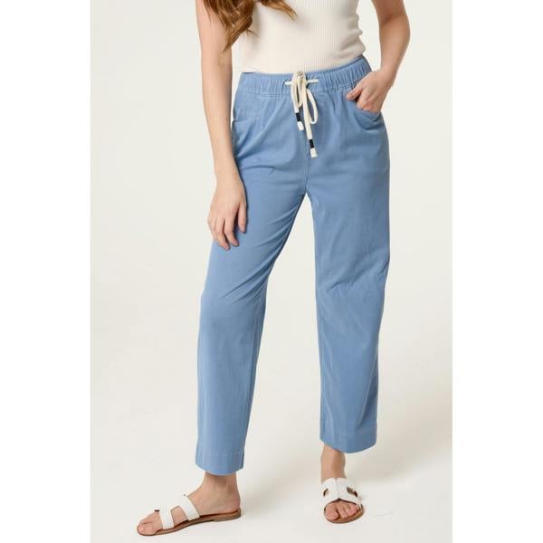 Blue Vanilla Elasticated Waist Trouser With Drawstring