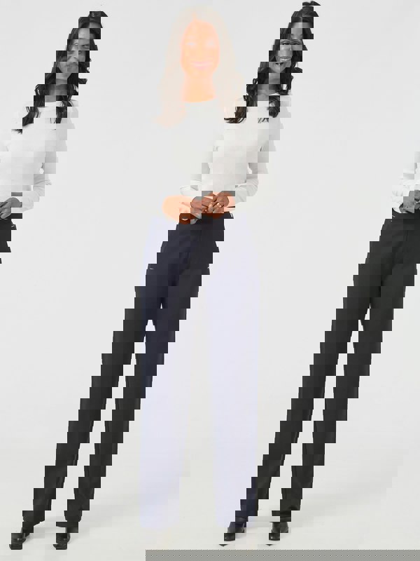 PennyPlain Wide Leg Treggings - Navy