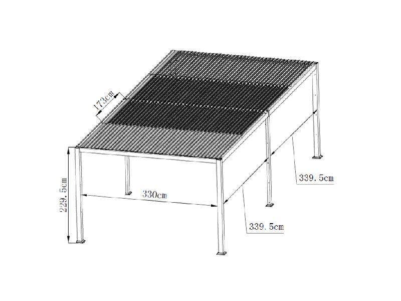 Ocean Designs Faro 7.2m x 3.5m Free Standing Pergola