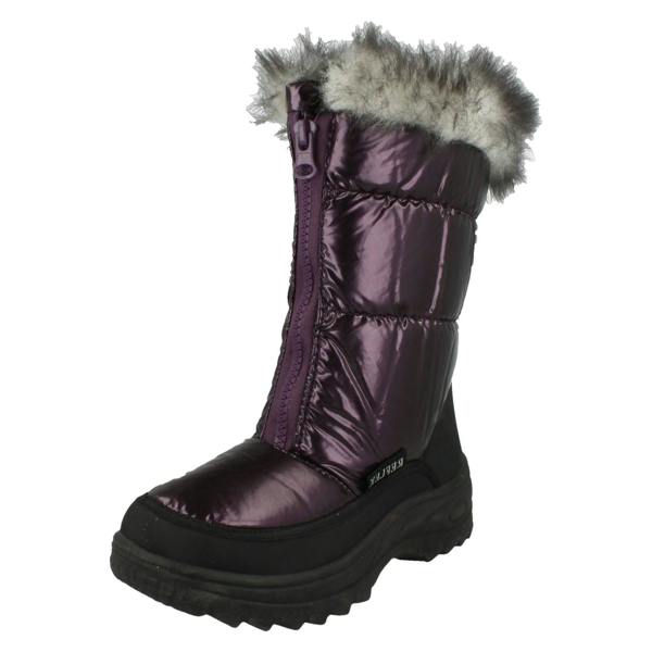 Spot On Girls Spot On Fur Lined Snow Boots