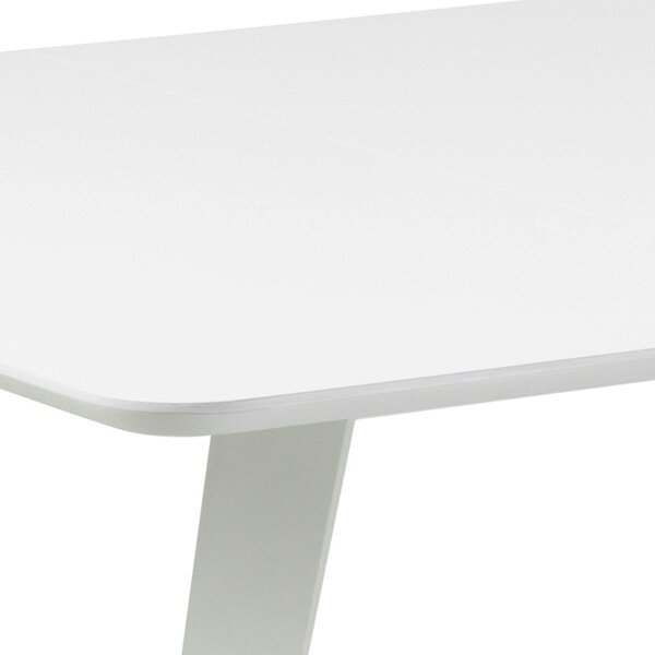 Wyld Haus Saffron Extendable White Wooden Square Dining Table