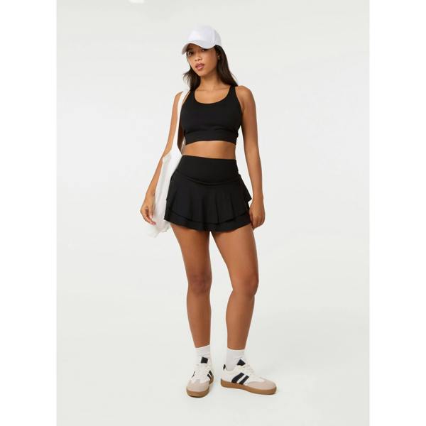 Pink Vanilla Crossback Active Crop Top