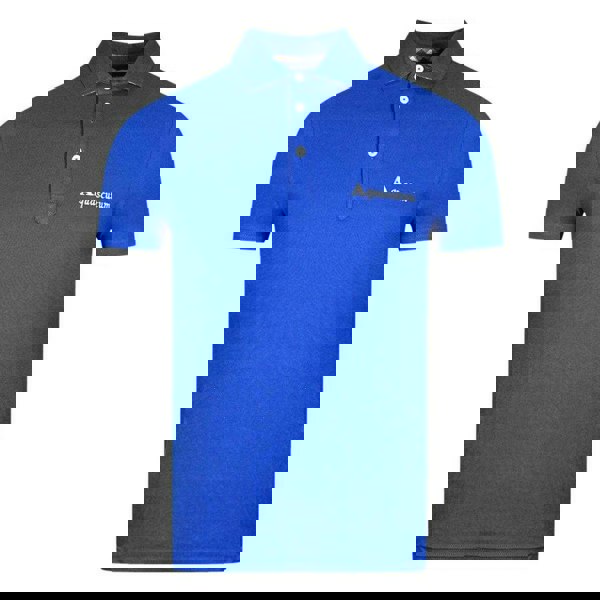 Aquascutum Unisex Adult Signature Logo Polo Shirt - Blue