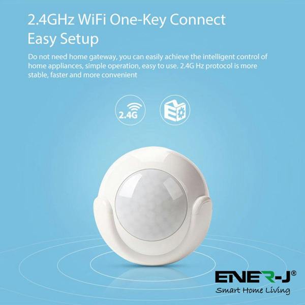 2.4GHz WiFi motion sensor easy setup without hub smart home device