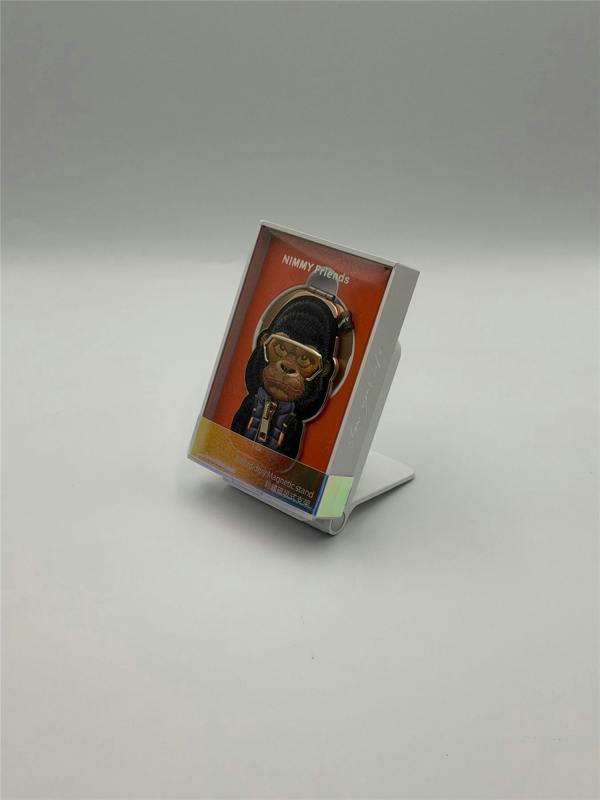 Nimmy Friends Nimmy Cool & Cute 2.0 Gorilla Embroidery Magnetic Stand with MagSafe Black - N-KM-BSZJ-016