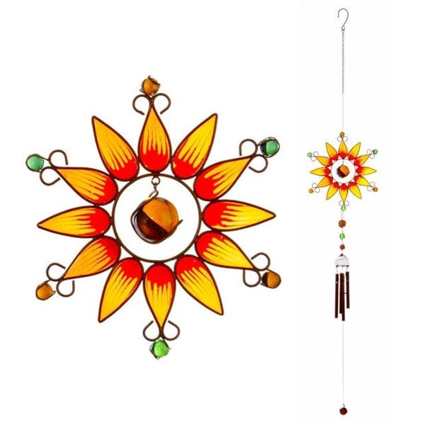Serano Orange Sunflower Windchime