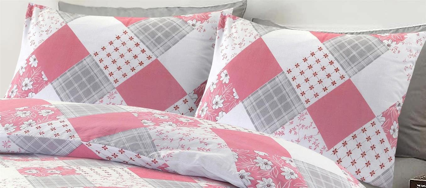 Eloise DREAMZONE Pink Super King Duvet Cover Set