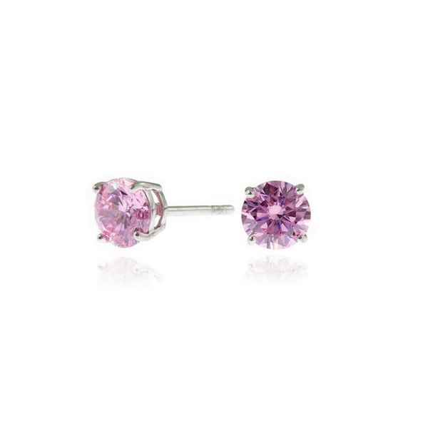 Cachet London Lana 6mm Silver Pink Earrings