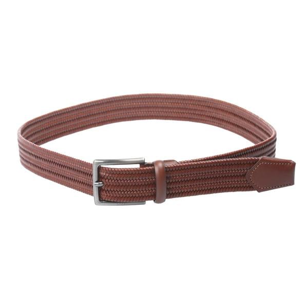 Boss Semyo Woven Leather Belt - Brown