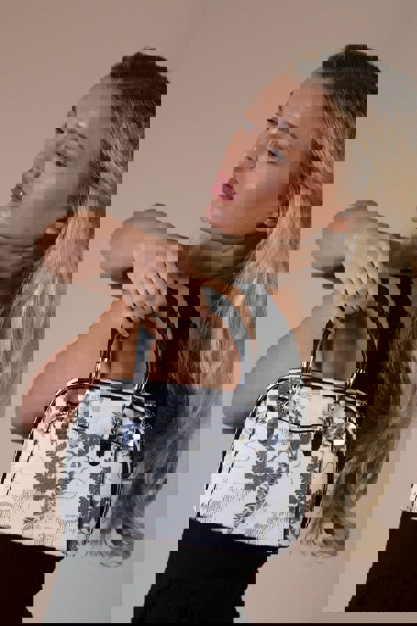 SVNX Floral Prints Grab Bag Black White