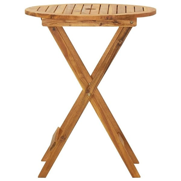 Berkfield 3 Piece Folding Bistro Set solid Acacia Wood