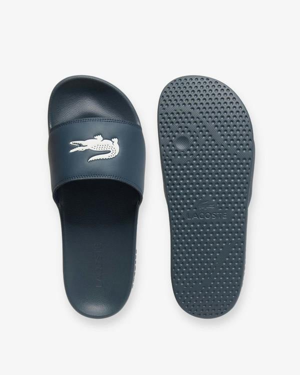 Lacoste Mens Serve Sliders - Navy/White 092
