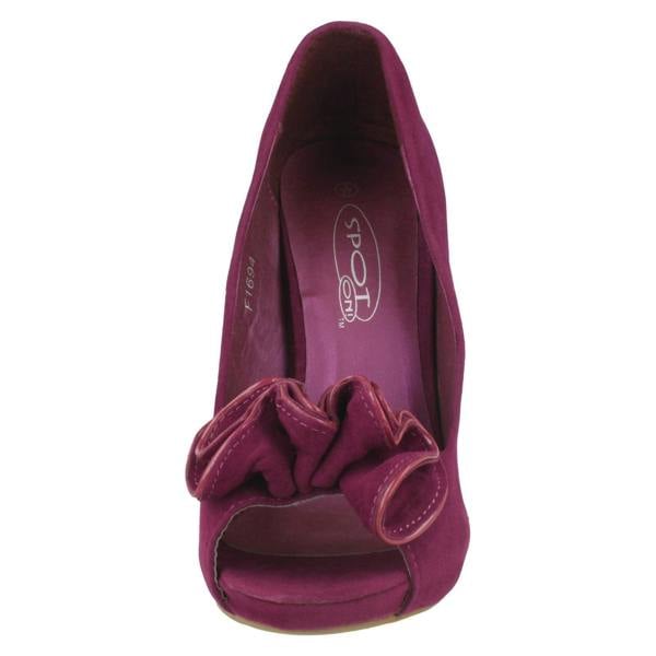 Spot On Ladies Spot On Slip On Heels