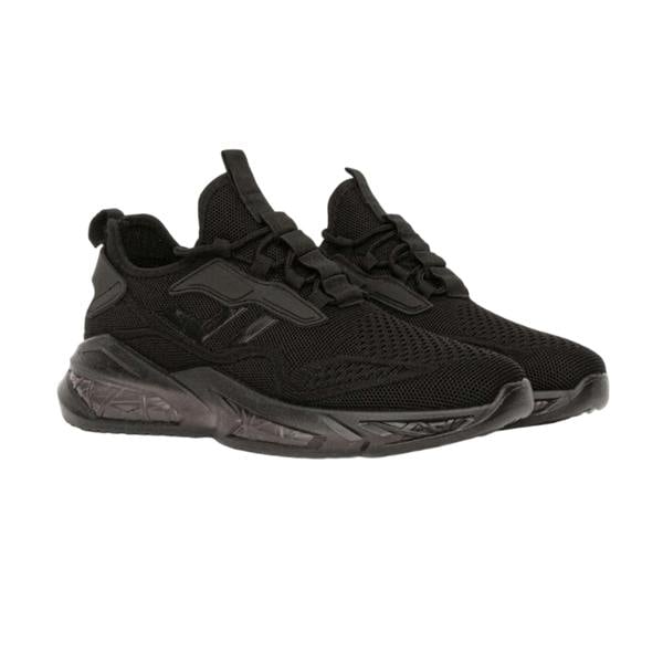 Crosshatch Mens Nantycaws Trainers - Black/Monochrome - 