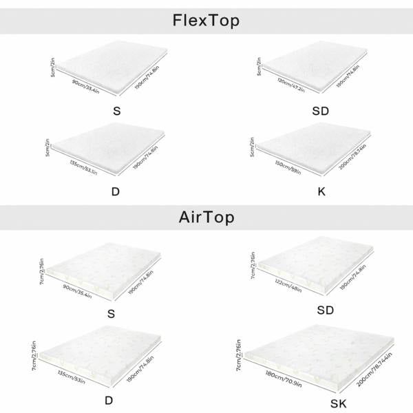 Lavio Mattress Topper Memory Foam Cooling Gel Bamboo Charcoal 5cm 7cm 8cm 10cm